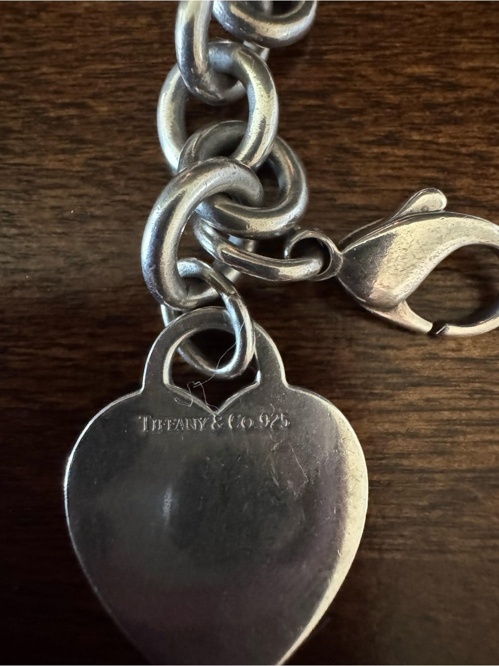 Tiffany & Co. Sterling Silver Heart Tag Bracelet - Silver